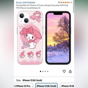 iPhone 13 Case: My Melody Pink Phone Case